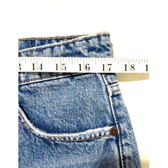 Zara Womens Denim Blue Jean Shorts Cut Off Frayed US 10 EU 42 Festival Summer - Picture 6 of 7